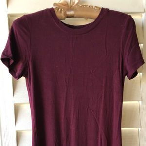 Dark Purple Tshirt Dress